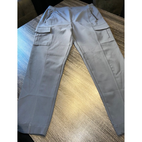 Athleta Women's Blue Cargo Pants  Size 16 Tall 16T Utility Pockets Casual Travel - Picture 1 of 6